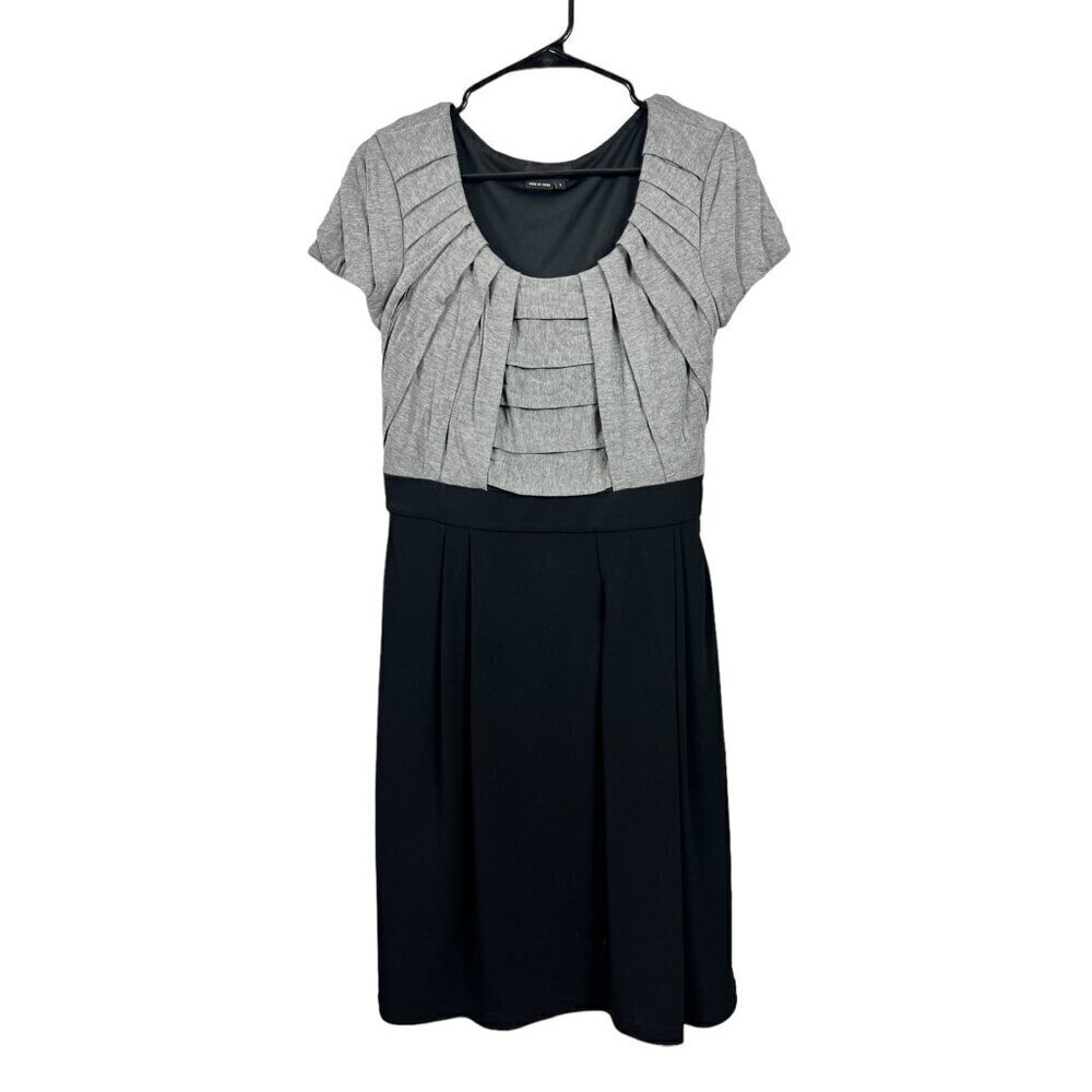 Max and Cleo Women's Grey & Black  Casual Dress